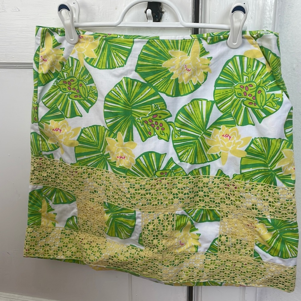 Lilly Pulitzer Frog Print Skirt